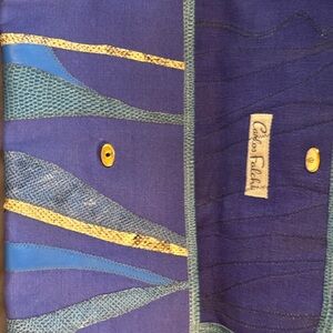 Colorful Abstract Carlos Falchi Clutch